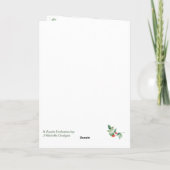 Vintage kerststaartbedekking Wenskaart Bedankkaart (Achterkant)