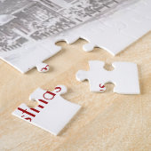 Vintage Kerststad Puzzel (Zijkant)