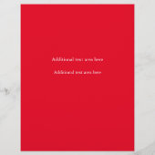 Vintage Kerstster Vakantiefeest Evenement Flyer (Achterkant)