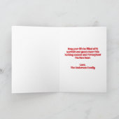 Vintage kerststerren en -bogen feestdagen kaart (Binnen)