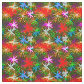 Vintage kerststerren stof (Swatch)