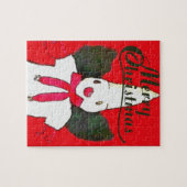 Vintage kerststijl legpuzzel (Horizontaal)