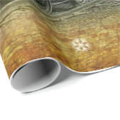 Vintage-kerststoomtrein Cadeaupapier (Rol Hoek)