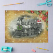 Vintage-kerststoomtrein Tissuepapier (Craft)