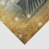 Vintage-kerststoomtrein Tissuepapier (Detail)