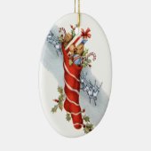 Vintage kerststop met speelgoed keramisch ornament (Rechts)