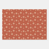 Vintage kerststreep rood en groen inpakpapier vel (Voorkant 3)