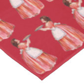 Vintage kersttaartenmaker tafelkleed (Gekanteld)