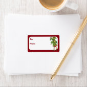 Vintage kersttassen etiket (Insitu)