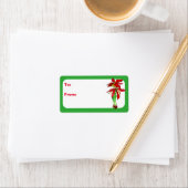 Vintage kersttassen etiket (Insitu)
