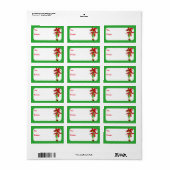 Vintage kersttassen etiket (Full Sheet)