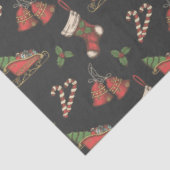 Vintage-kersttissue paper tissuepapier (Detail)