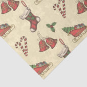 Vintage-kersttissue paper tissuepapier (Detail)