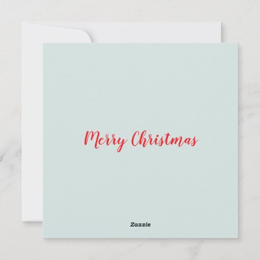 Vintage kersttram in de sneeuw feestdagenkaart (Achterkant)