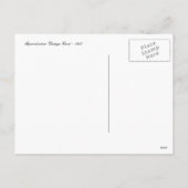 Vintage kersttrein feestdagenkaart (Achterkant)