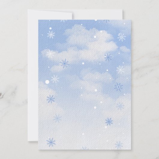 Vintage-kerstuitnodiging Kaart (Achterkant)