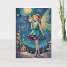 Vintage kerstvakantie Fairy 