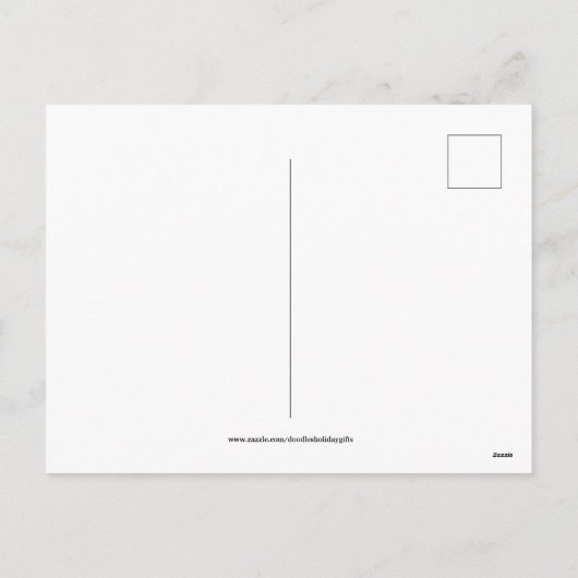 Vintage kerstvakantie kinder briefkaart (Achterkant)