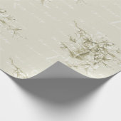 Vintage kerstvakantie klokken neutraal cadeaupapier (Hoek)