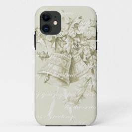 Vintage kerstvakantie klokken neutraal Case-Mate iPhone case