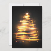 Vintage Kerstvakantie uitnodiging (Achterkant)