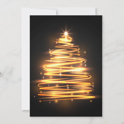 Vintage Kerstvakantie uitnodiging (Achterkant)