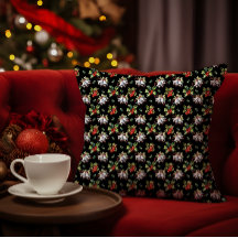 Vintage Kerstvakantie Zilveren klokken en Holly