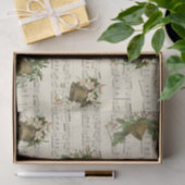 Vintage Kerstval Bell Music Tissuepapier (Geschenk)