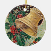 Vintage-kerstval Keramisch Ornament (Voorkant)