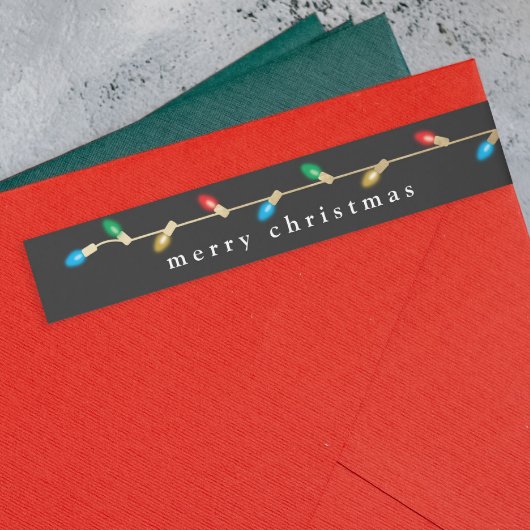 Vintage kerstverlichting vakantie retour adres