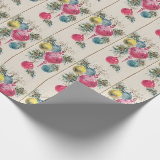 Vintage-kerstversiering Cadeaupapier (Hoek)