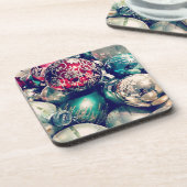 Vintage-kerstversieringen Bier Onderzetter (Linkerzijde)