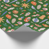 Vintage-kerstversieringen Cadeaupapier (Hoek)