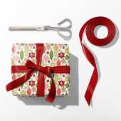 Vintage-kerstversieringen Cadeaupapier