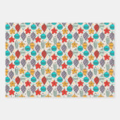 Vintage-kerstversieringen Inpakpapier Vel (Voorkant 3)