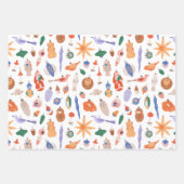 Vintage-kerstversieringen Inpakpapier Vel (Voorkant 3)