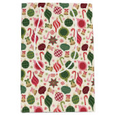 Vintage-kerstversieringen Medium Cadeauzakje (Voorkant)