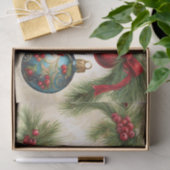 Vintage-kerstversieringen Tissuepapier (Geschenk)