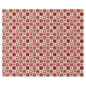 Vintage kerstvierkant patroonverlooppapier cadeaupapier (Vlak)