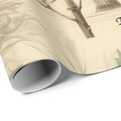 Vintage Kerstvogels Holly Berry Cadeaupapier (Rol Hoek)