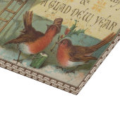 Vintage kerstvogels snijplank (Hoek)