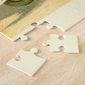 Vintage kerstwagen legpuzzel (Zijkant)