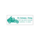 Vintage kerstwagen zelfinktende stempel (Design)