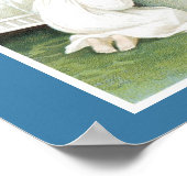 Vintage kerstwens poster (Hoek)