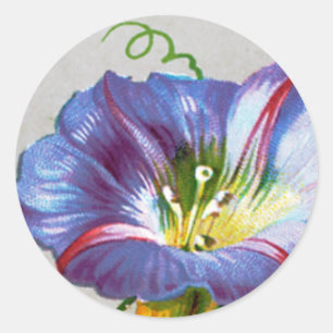 Vintage kerstwens ronde sticker