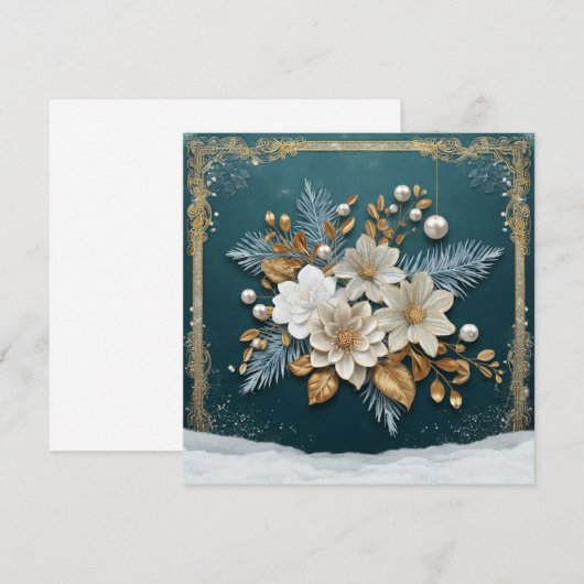 Vintage-kerstWenskaart (Voorkant / Achterkant)