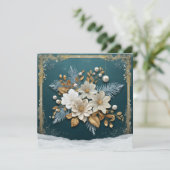 Vintage-kerstWenskaart (Staand voorkant)