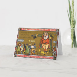 Vintage-kerstWenskaart Feestdagen Kaart
