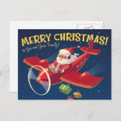 Vintage-kerstWenskaart Feestdagenkaart (Voorkant / Achterkant)