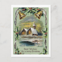 Vintage Kerstwinter Scene